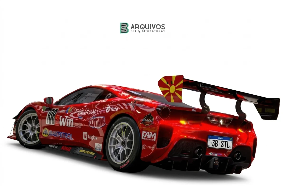 Modelo 3D STL - Ferrari 488 Race Livery — foto 3